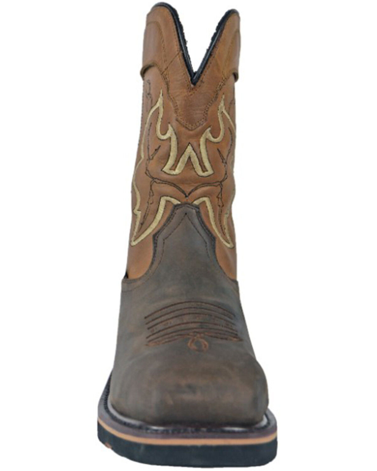 Image #4 - Hoss Men's Showdown 11" Wellington Western Work Boots - Composite Toe, Brown, hi-res