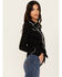 Image #3 - Idyllwind Women's Douglas Embroidered Western Knit Top , Black, hi-res