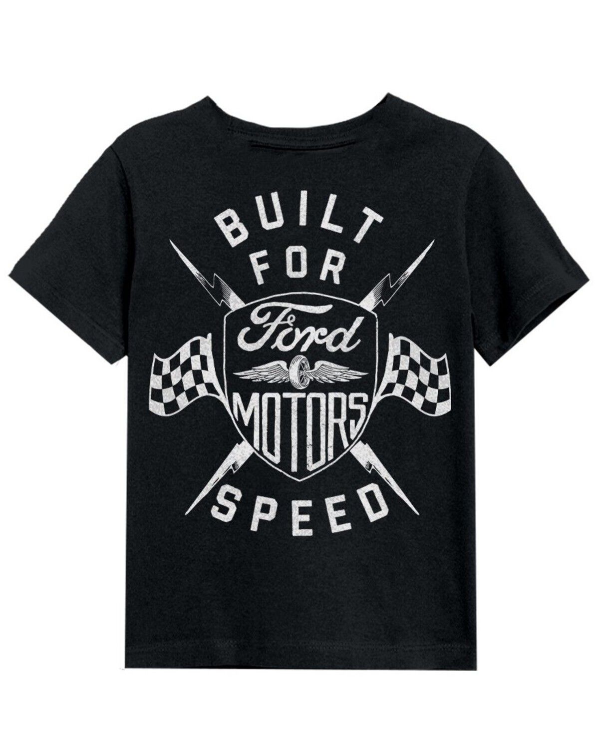Merch Traffic Boys' Built For Speed Ford Short Sleeve Graphic T-Shirt, Black, hi-res