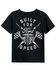 Image #1 - Merch Traffic Boys' Built For Speed Ford Short Sleeve Graphic T-Shirt, Black, hi-res