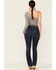 Image #4 - Lola Jeans Women's Medium Wash High Rise Straight Jeans, Blue, hi-res