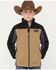 Image #1 - Cinch Boys' Logo Softshell Jacket, Grey, hi-res