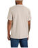 Image #2 - Carhartt Men's Striped Print Relaxed Fit Heavyweight Short Sleeve Pocket T-Shirt - Tall , Tan, hi-res