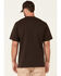 Image #4 - Hawx Men's Solid Dark Brown Forge Short Sleeve Work Pocket T-Shirt - Big, , hi-res
