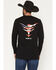 Image #1 - RANK 45&reg; Men's Stacked Long Sleeve Graphic T-Shirt, Black, hi-res