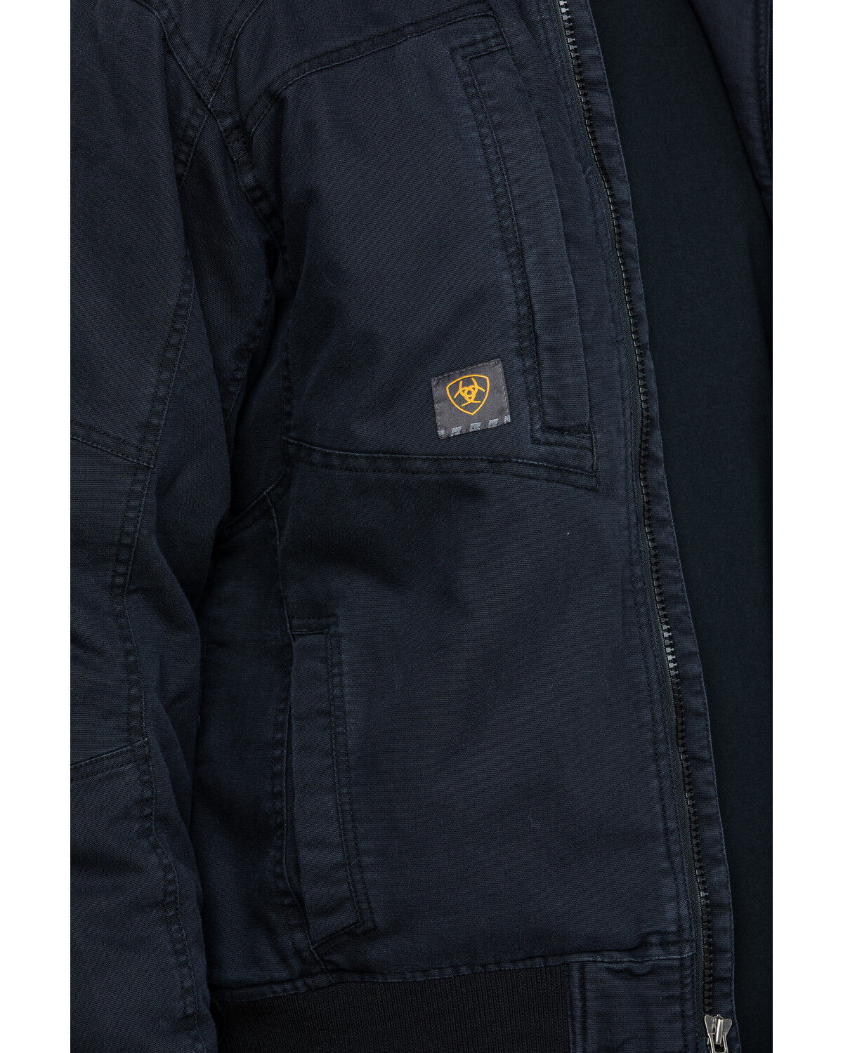 Image #4 - Ariat Men's Black Rebar Washed Dura Canvas Insulated Work Coat - Big & Tall, Black, hi-res