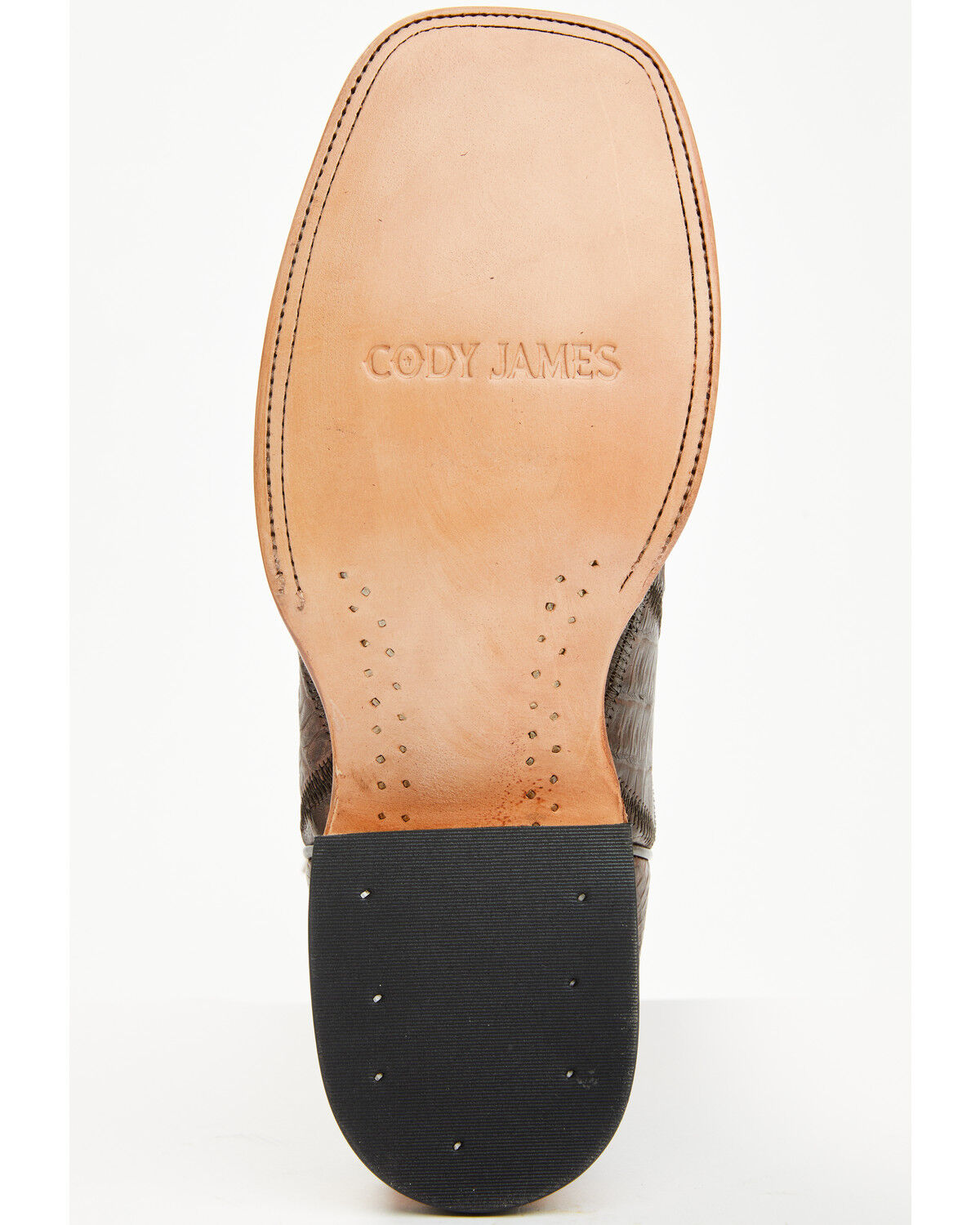 Image #7 - Cody James Men's Exotic Caiman Western Boots - Broad Square Toe, Brown, hi-res