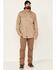 Image #2 - Ariat Men's FR Solid Twill Long Sleeve Button Down Work Shirt, Khaki, hi-res