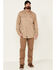 Ariat Men's FR Solid Twill Long Sleeve Button Down Work Shirt, Khaki, hi-res