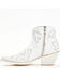 Liberty Black Women's Mae Studded Fashion Western Booties - Snip Toe , White, hi-res
