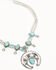 Image #1 - Shyanne Women's Ridge Canyon Turquoise Squash Blossom Necklace, Silver, hi-res