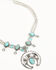 Image #1 - Shyanne Women's Ridge Canyon Turquoise Squash Blossom Necklace , Silver, hi-res