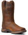 Image #1 - Ariat Women’s Anthem Patriot Waterproof Western Performance Boots – Broad Square Toe, Brown, hi-res