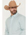 Image #2 - Wrangler X Cody Johnson Men's Striped Long Sleeve Button-Down Western Shirt, Green, hi-res