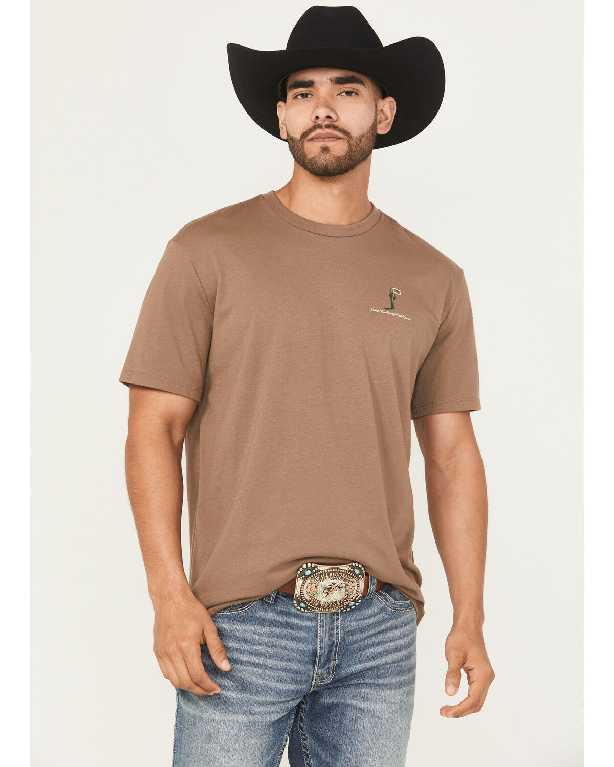 Image #2 - Hooey Men's Hills Short Sleeve Graphic T-Shirt, Brown, hi-res