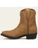 Image #3 - Frye Women's Billy Short Western Boots - Medium Toe , Tan, hi-res