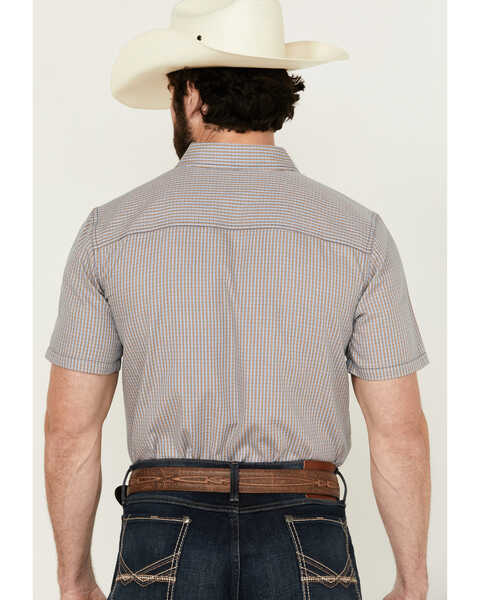 Image #4 - Gibson Men's Gold Cave Plaid Print Short Sleeve Button-Down Western Shirt , Multi, hi-res