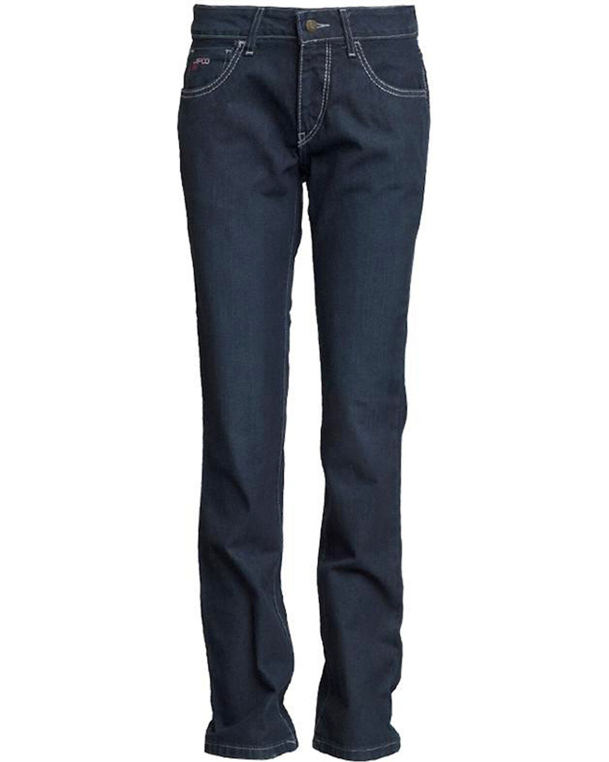 Image #3 - Lapco Women's FR Straight Jeans, Blue, hi-res