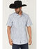 Image #1 - Moonshine Spirit&reg; Men's Smoke Paisley Print Short Sleeve Snap Western Shirt, Grey, hi-res