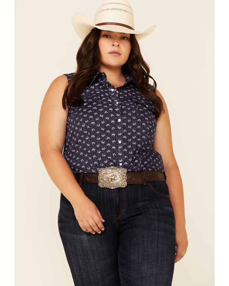 plus size western tops