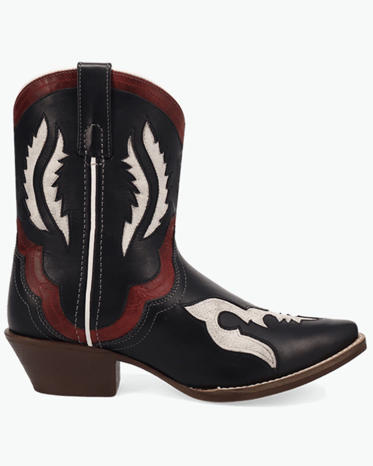 Image #2 - Laredo Women's Wrenly Western Booties - Snip Toe, Black, hi-res
