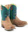 Tin Haul Boys' Horse Power Western Boots - Broad Square Toe, Tan, hi-res