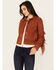 Image #1 - Idyllwind Women's Wynbrook Fringe Suede Jacket, Caramel, hi-res