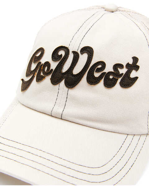 Image #2 - Shyanne Women's Go West Embroidered Mesh-Back Ball Cap , Cream, hi-res
