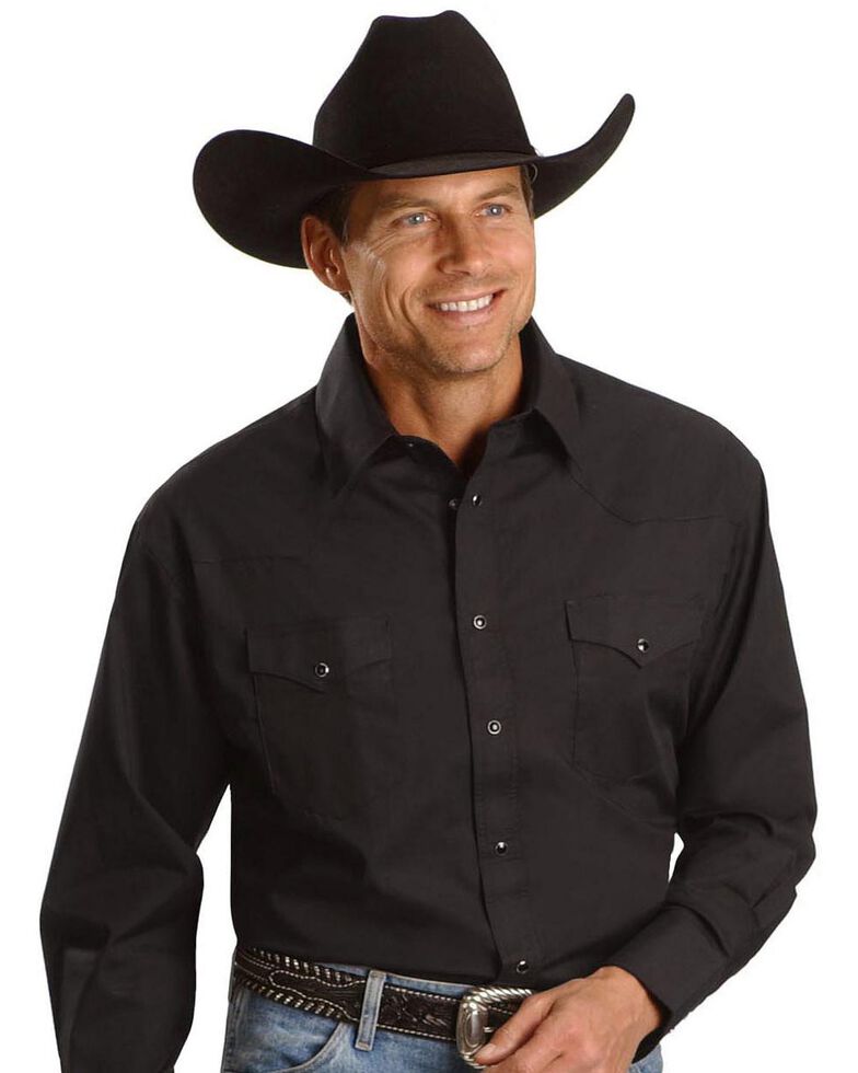 Wrangler Solid Cowboy Shirt | Sheplers