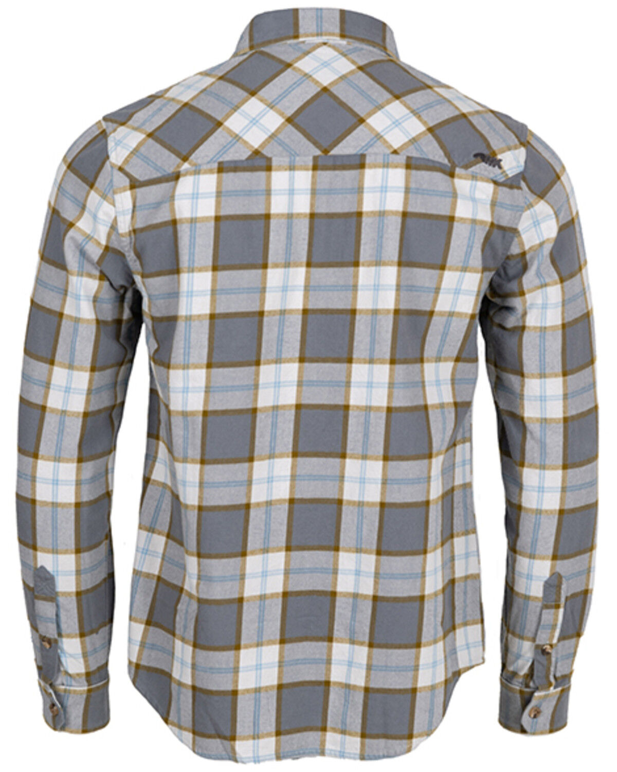Image #2 - Mountain Khakis Men's Homestead Long Sleeve Flannel, Grey, hi-res