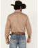 Image #4 - Wrangler Retro Men's Solid Long Sleeve Snap Western Shirt - Tall, Taupe, hi-res