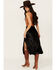 Image #3 - Shyanne Women's Velvet Skirt, Black, hi-res