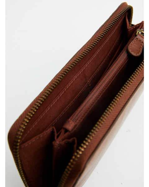 Image #2 - Shyanne Women's Tooled Wallet , Brown, hi-res