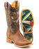 Image #1 - Tin Haul Men's Alpha Angler Western Boots - Broad Square Toe, Brown, hi-res