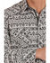 Image #3 - Rock & Roll Denim Men's Southwestern Chambray Print Long Sleeve Western Shirt , Black, hi-res