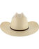 Moonshine Spirit Men's 8X River Bank Straw Cowboy Hat, Natural, hi-res