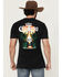 Image #1 - Changes Men's Corona Sunset Palms Short Sleeve Graphic T-Shirt, Black, hi-res