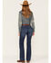 Wrangler Women's Dark Wash Mid Rise Willow Claire Ultimate Riding Trouser Jeans, Blue, hi-res
