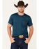 Image #1 - RANK 45® Men's Short Sleeve Performance T-Shirt, Medium Blue, hi-res