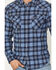 Image #3 - Levi's Men's Niklas Plaid Print Long Sleeve Snap Long Sleeve Flannel Shirt, Navy, hi-res