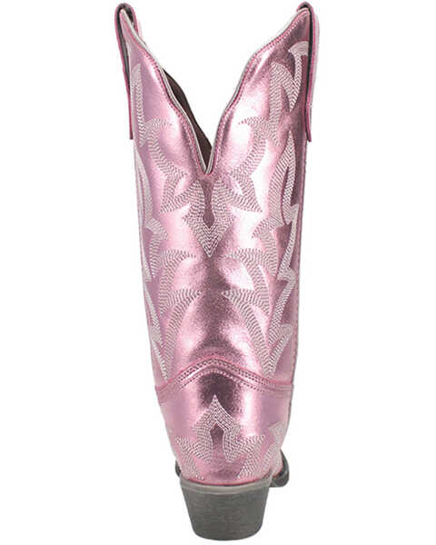 Image #5 - Laredo Women's Dream Girl Western Boots - Snip Toe, Pink, hi-res