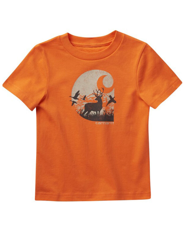 Carhartt Toddler Boys' Rugged Tough Graphic T-Shirt, Orange, hi-res