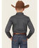 Image #4 - Cody James Boys' Slingshot Medallion Print Long Sleeve Snap Western Shirt, Navy, hi-res