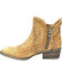 Circle G Women's Cutout Booties - Round Toe, Tan, hi-res