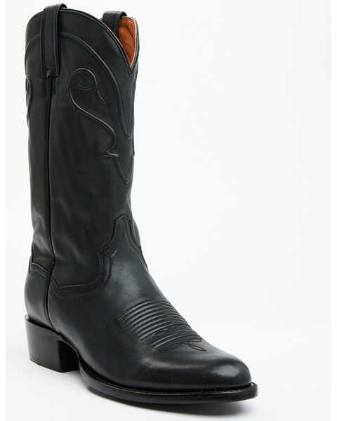 Image #1 - Dan Post Men's Madboy Western Boots - Round Toe, Black, hi-res