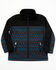 Image #1 - Cody James Toddler Boys' Color Block Pattern Softshell Jacket , Black, hi-res