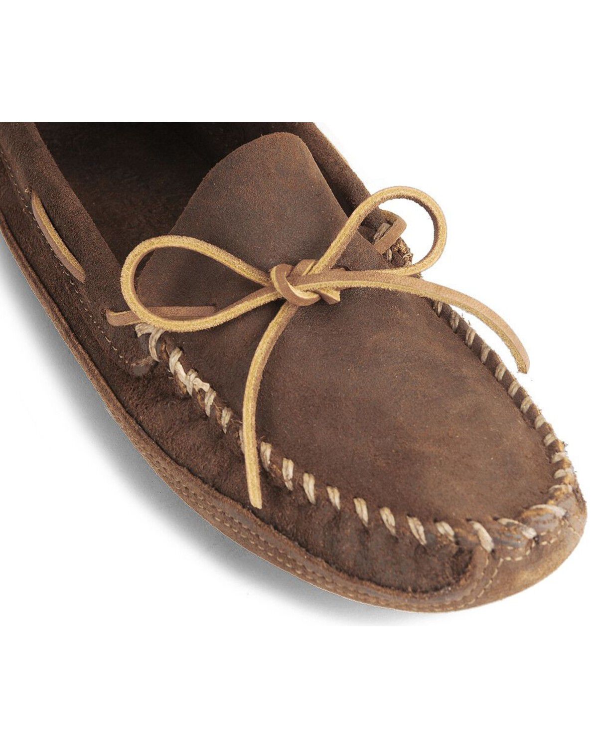 Minnetonka Distressed Leather Moccasins 