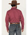 Image #4 - Wrangler Men's 20X Geo Print Long Sleeve Snap Stretch Western Shirt - Tall, Wine, hi-res