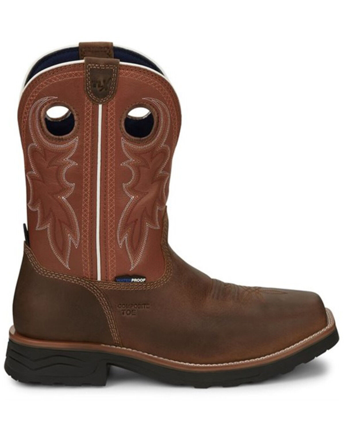 Image #2 - Tony Lama Men's 3R Fireball Waterproof Work Boot - Composite Toe, Tan, hi-res