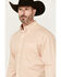Image #2 - George Strait by Wrangler Men's Floral Print Long Sleeve Button-Down Stretch Western Shirt, White, hi-res